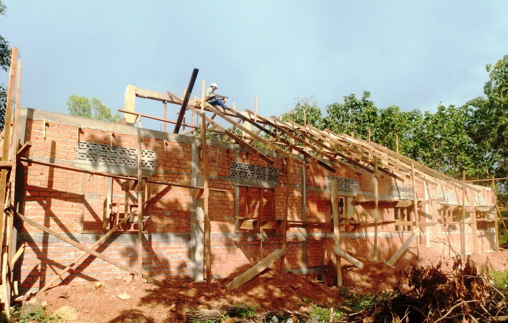 construction de la nouvelle école